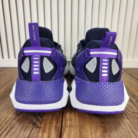 Under Armour HOVR Mega 2 Clone Womens 11 Midnight Navy Purple Zest Running Shoes - Picture 4 of 9
